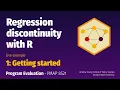 PMAP 8521 Example Regression discontinuity with R 1 Getting started