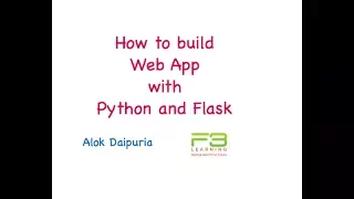 Build App using Python and Flask - Part 1
