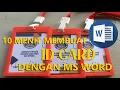 Lagu 10 MENIT MEMBUAT ID CARD DENGAN WORD