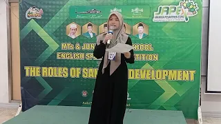 first winner english speech puti andhini mts istiqlal hari santri jakarta pesantren expo