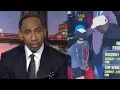 Stephen A Smith reacts to Michael Jordan viral with kid after Daytona 500
