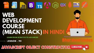 JavaScript Object Constructor Complete MEAN Stack Web Development in Hindi