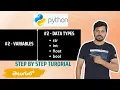 Python Tutorials For Beginners in Telugu - Tutorial 2 Python Variables and Datatypes in Telugu