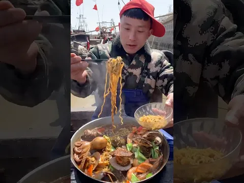 Mukbang seafood eating #mukbang