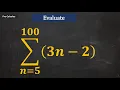 Partial Sum of A Series Starting from n Not Equal to 1 Given The Explicit Formula