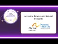 Accessing Services and Natural Supports - 2023 NJ YTC