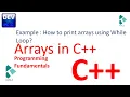 Arrays in C How to print arrays using while loop in C Arrays Example in C