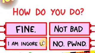 The Impossible Quiz - Question 107 Game Over