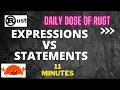 Day 3 - Difference between Statements and Expression in Rust Programming Language