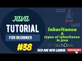 Inheritance in Java types of Inheritance OOPs Tutorial