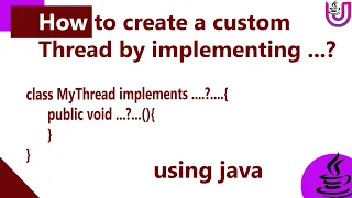 How to create a thread using Runnable interface in java