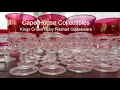 Ruby Frosted Kings Crown Glassware