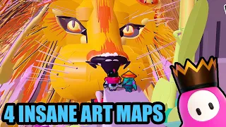 4 INSANELY CREATIVE ART MAPS - Fall Guys Creative Mode