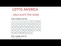 How to Calculate the Odds of Winning Lotto America - Step by Step Instructions