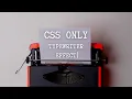 Typewriter Effect Using ONLY CSS Quick Tutorial