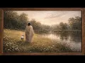 Tranquil Jesus and Lamb Christian Frame TV Art Decor Wallpaper The Good Sheppard 4K Screensaver