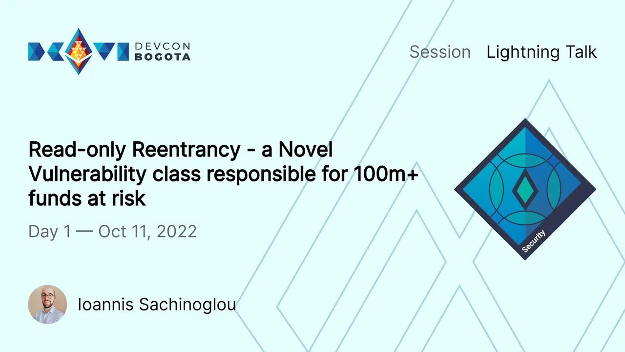 Read-only Reentrancy - a Novel Vulnerability class responsible for 100m+ funds at risk