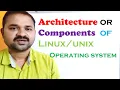 Architecture Components of UNIX LINUX Operating System OS What is kernel and shell