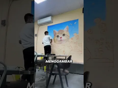 Aku Balas Kebaikan Mereka dengan Mural Kucing Ini 🥹🐱