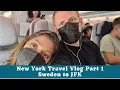 New York Travel Vlog Part 1 From Sweden to JFK Hard Rock Hotel Chick-fil-A Adventure