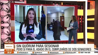 Hoy hubo quórum solamente para el asado en Cámara de Senadores