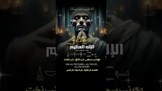 الإله العظيم   فلتحيا  الأمة المصرية                  دندنها