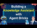 Building a Knowledge Assistant with Agent Bricks