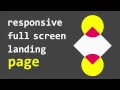 Create Responsive Full Screen Landing Page