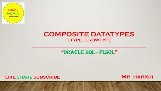 Oracle PLSQL Composite Datatypes