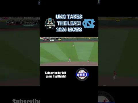 CAROLINA TAKES THE LEAD! | #NorthCarolina #baseball #collegebaseball #baseballhighlights #CWS #MCWS