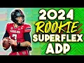 2024 Rookie Mock Draft SUPERFLEX ADP 15 MOCK DRAFTS Fantasy Football