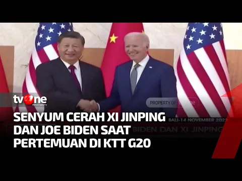 Momen Langka Jabat Tangan Joe Biden dengan Xi Jinping