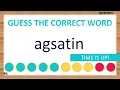 Scrambled Word Game Can You Unscramble These Words 7 Letters