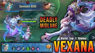 22 Kills!! Legendary Vexana Deadly Midlane MVP 16.8 Points!! - Build Top 1 Global Vexana ~ MLBB