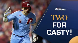 Nick Castellanos CRUSHES his 2nd homer of NLDS Game 4