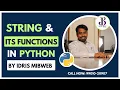 built-in functions of string in python by idris mibweb SkillBout