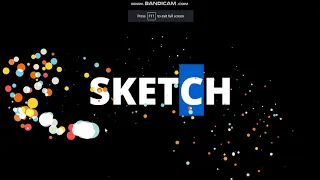 Particles effect using Sketch js HTML AND CSS