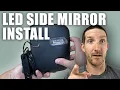 Golf Cart Side Mirrors with Turn Signals Install Best TRICK for Snaking 12v Wires RHOX ACC-1022