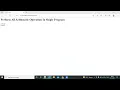 How To Perform All Arithmetic Operation In Single Program Using JavaScript