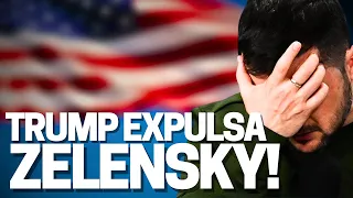 Discussão Zelensky x Trump! Zelensky expulso da Casa Branca: “sem acordo terras raras; não quer paz”