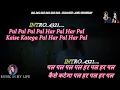 Pal Pal Har Pal Karaoke With Scrolling Eng