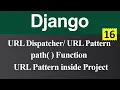 URL Dispatcher or URL Pattern inside Project in Django Hindi
