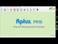PR 1051 APLUS PAYROLL TABLE SETUP PART 1
