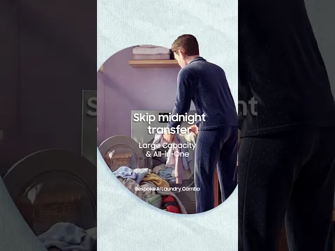 Before & After Bespoke AI Laundry Combo - Large Capacity & All-in-One｜Bespoke AI｜Samsung