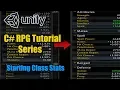 Unity RPG Tutorial - Starting Class Stats