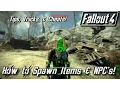 Fallout 4 - Spawning items and NPCs Console Commands