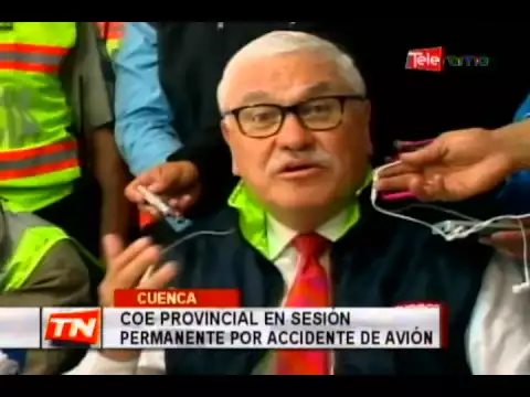 COE provincial en sesión permanente por accidente de avión