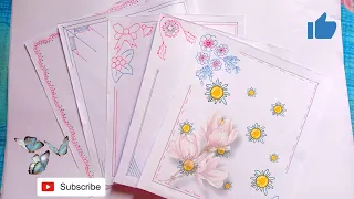 project border designs all new simple and easy designs borok designs