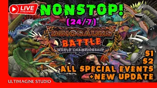 🔴Live Stream Dinosaurs Battle 24/7 🦖 Nonstop All Seasons + Special Events | Jurassic Dino Fight
