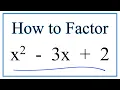 Factor x 2 - 3x 2